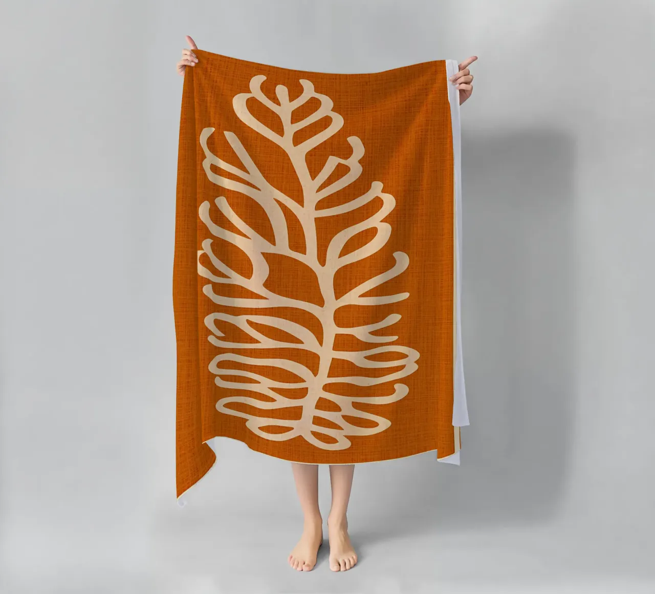 Foglia d'arte della linea Boho telo mare da Amanda Studio