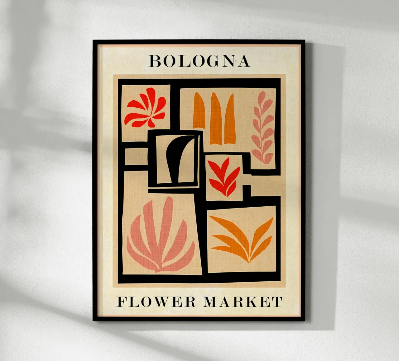 Mercato dei fiori di Bologna poster da Amanda Studio