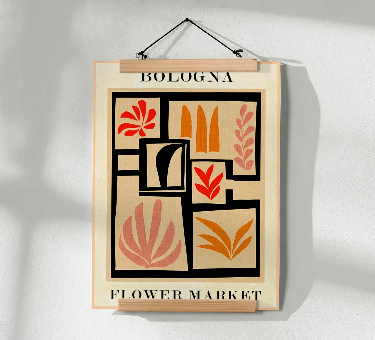 Mercato dei fiori di Bologna poster da Amanda Studio