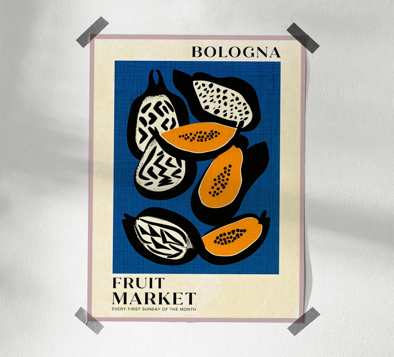 Mercato della frutta di Bologna poster da Amanda Studio