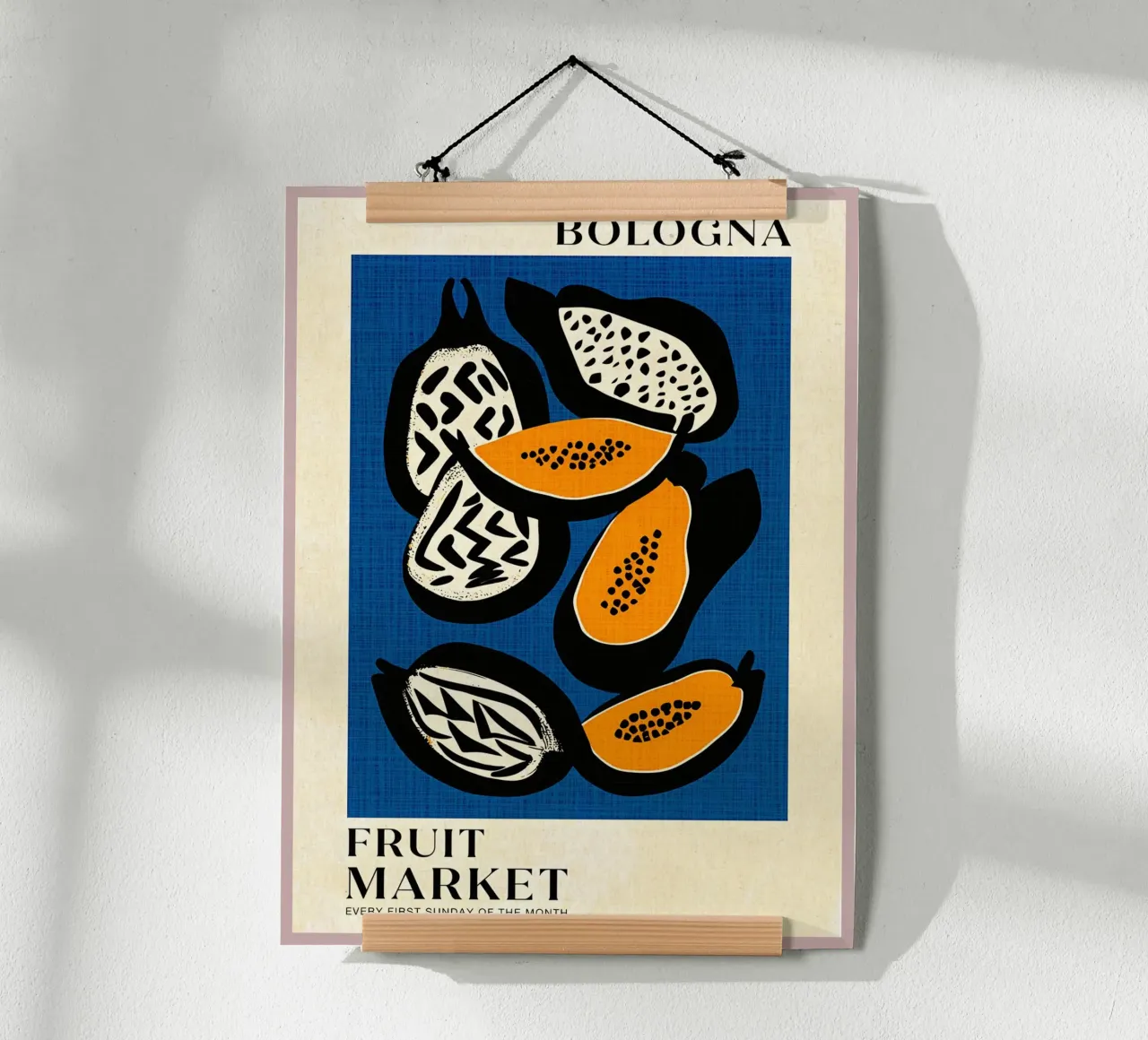 Mercato della frutta di Bologna poster da Amanda Studio