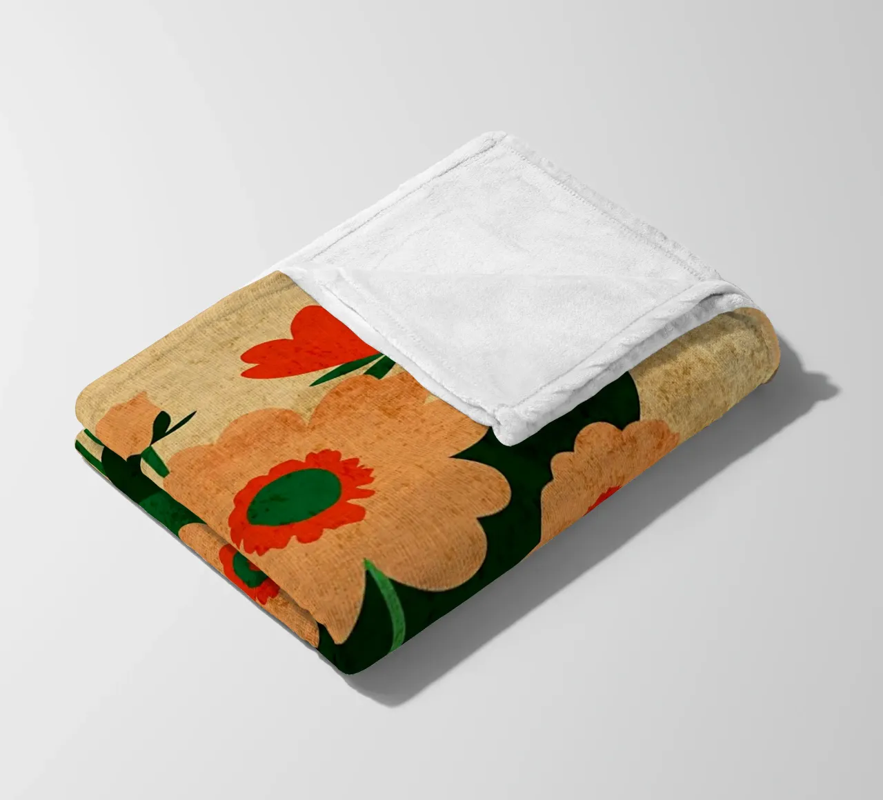 Botanical Cut Outs Art fleece blanket by Amanda Studio