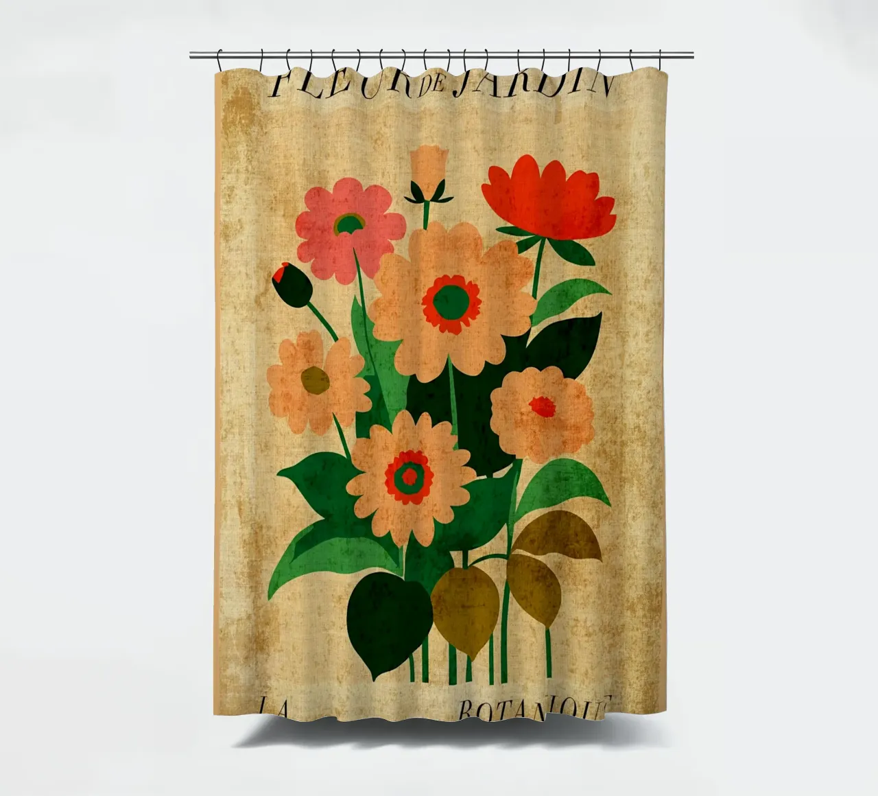 Botanical Cut Outs Art shower curtain by Amanda Studio