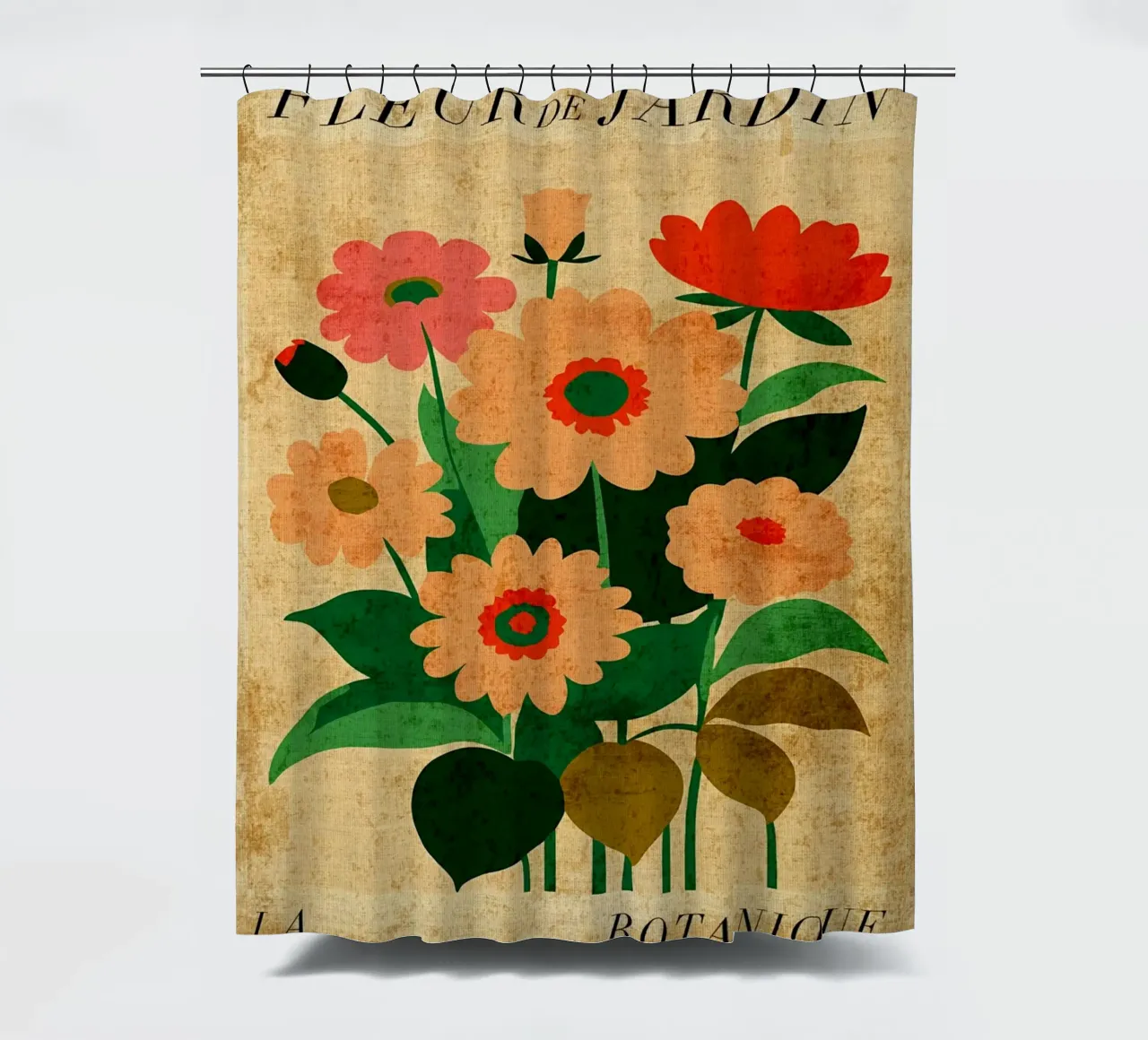Botanical Cut Outs Art shower curtain by Amanda Studio
