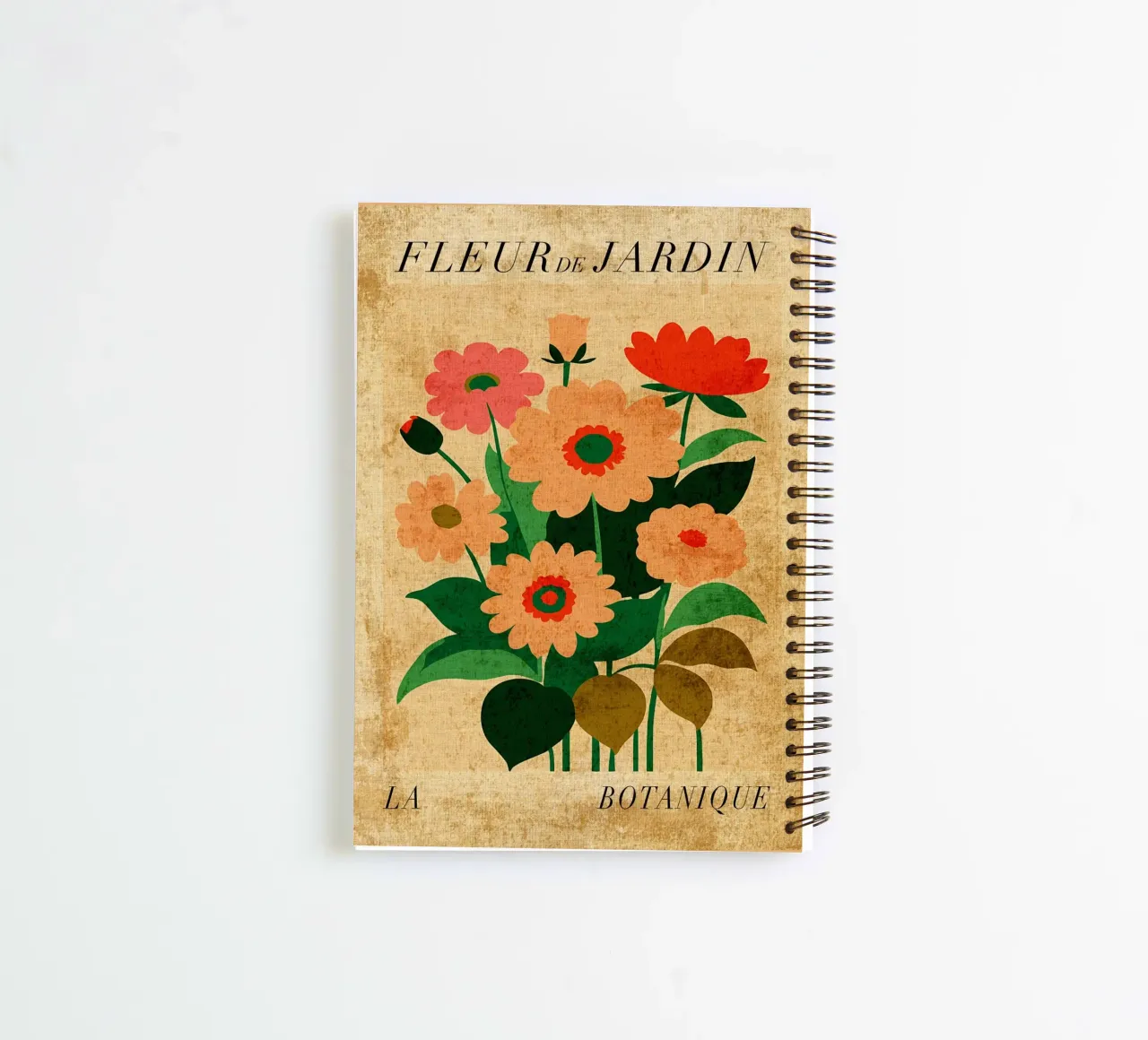 Botanical Cut Outs Art spiral notebook by Amanda Studio