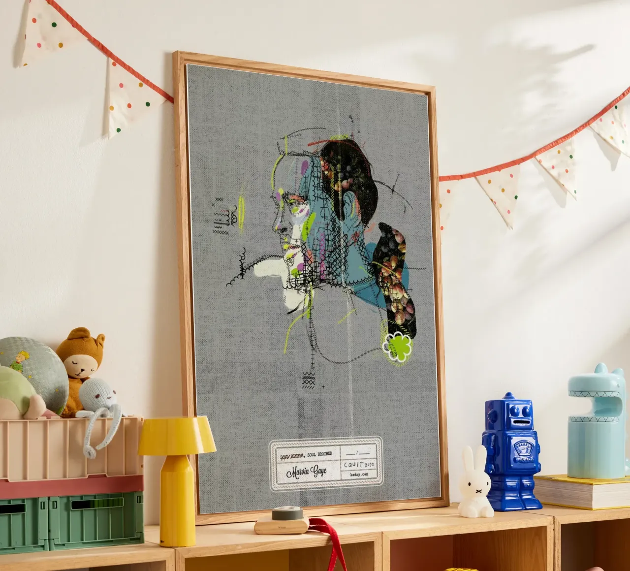 Marvin Portrait plexiglass da Carlos Quitério