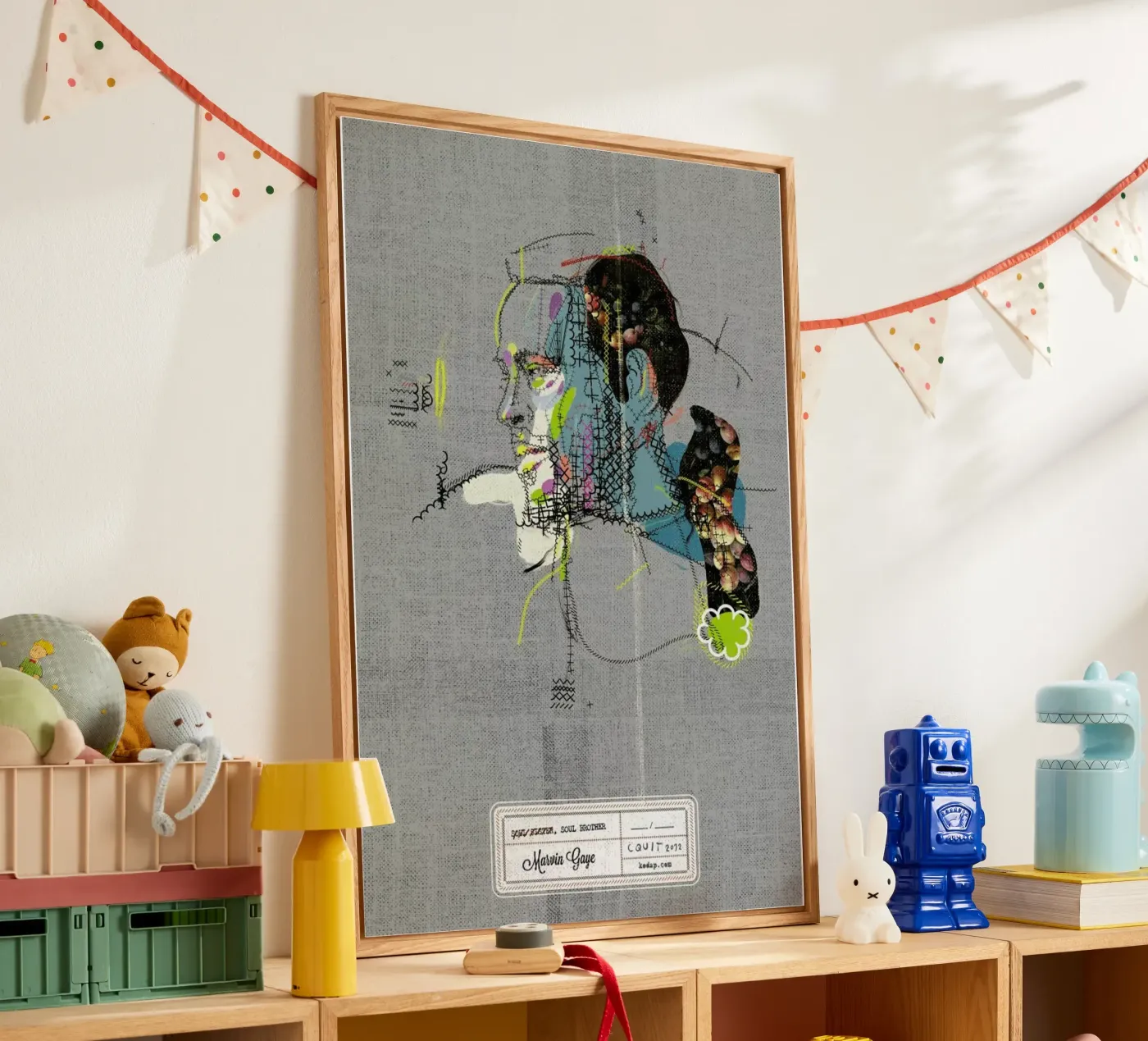 Marvin Portrait plexiglass da Carlos Quitério