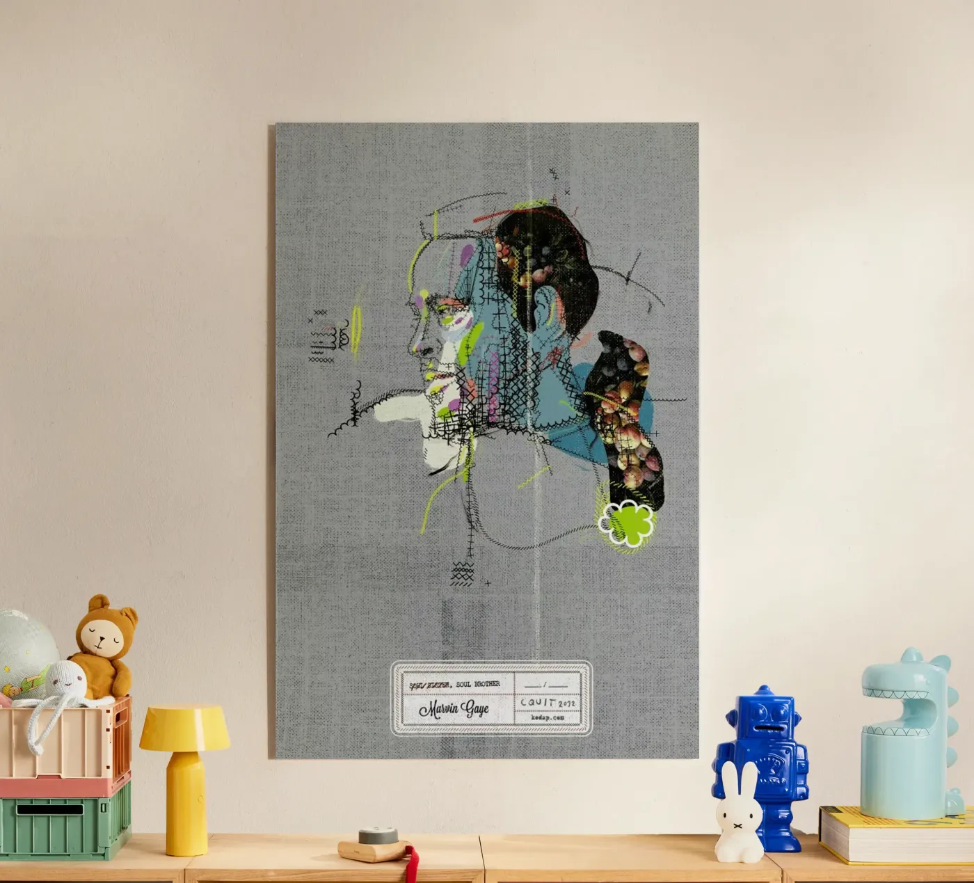 Marvin Portrait acrylic glass by Carlos Quitério