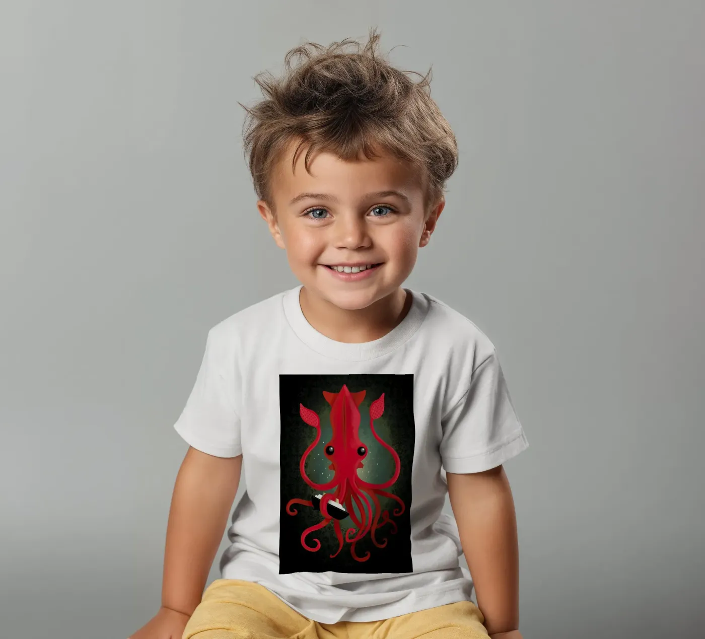 Kraken Attacken t-shirt bambini da DinoMike