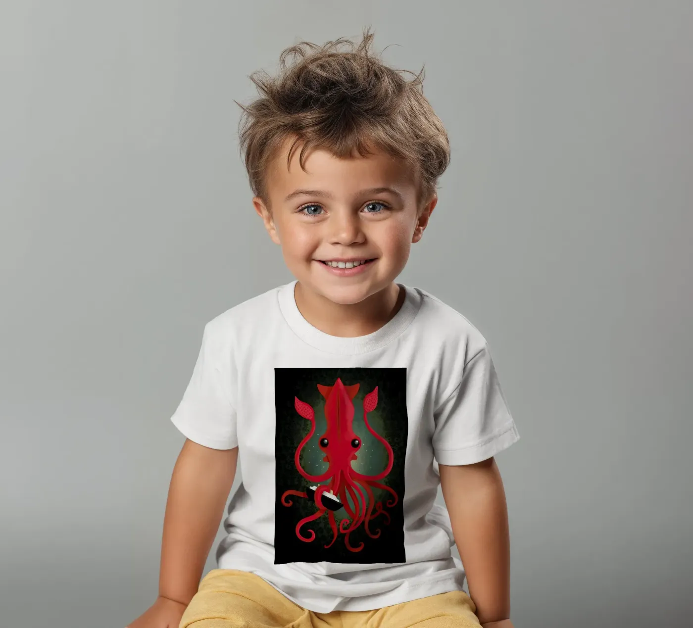 Kraken Attacken t-shirt bambini da DinoMike