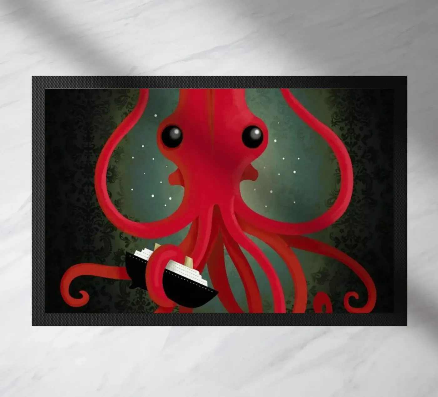 Kraken Attacken doormat by DinoMike