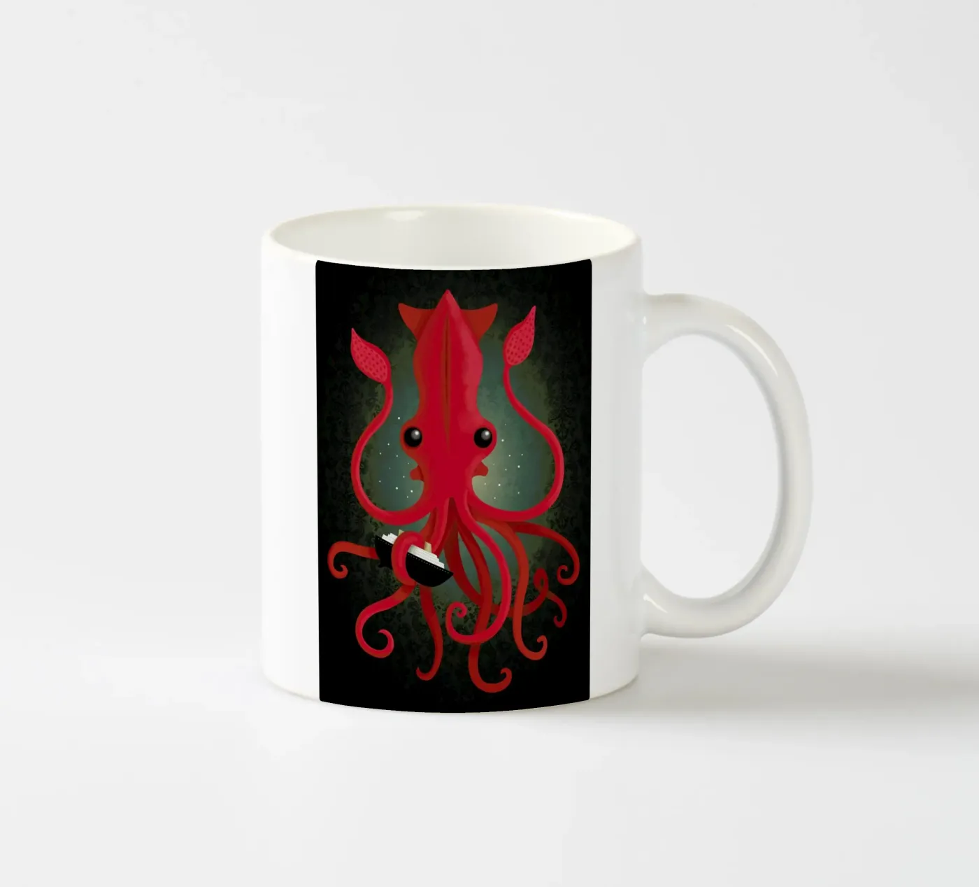 Kraken Attacken ceramic mug by DinoMike