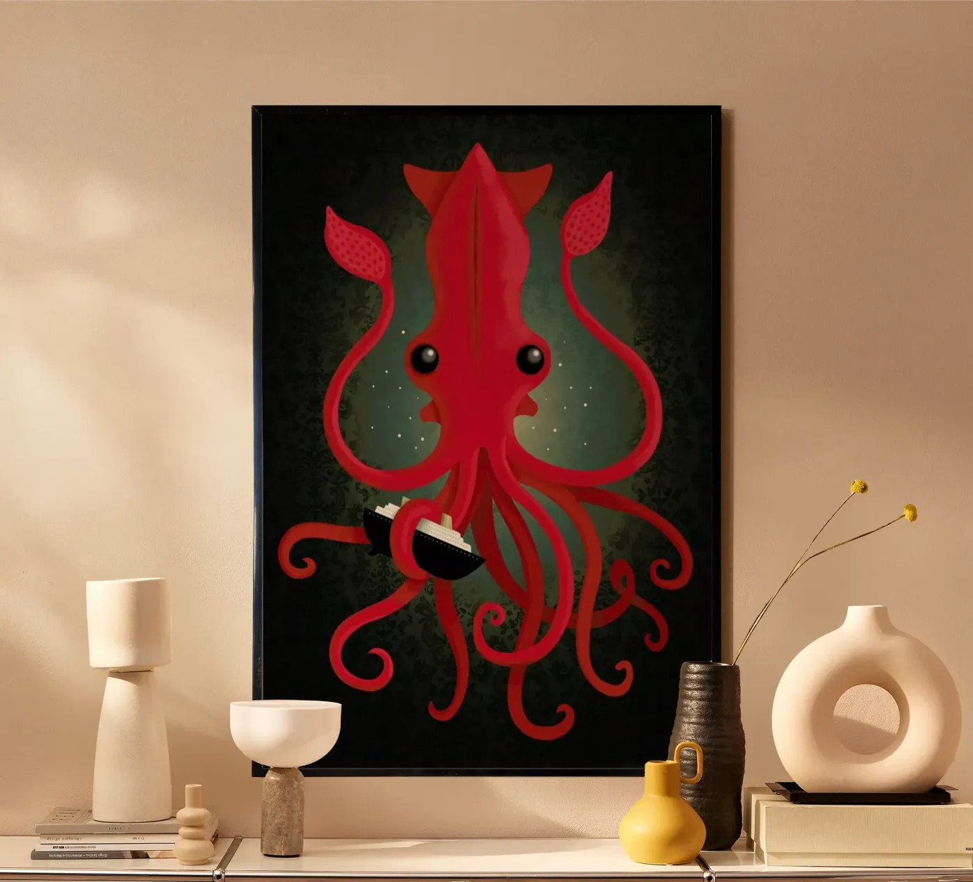 Kraken Attacken poster van DinoMike
