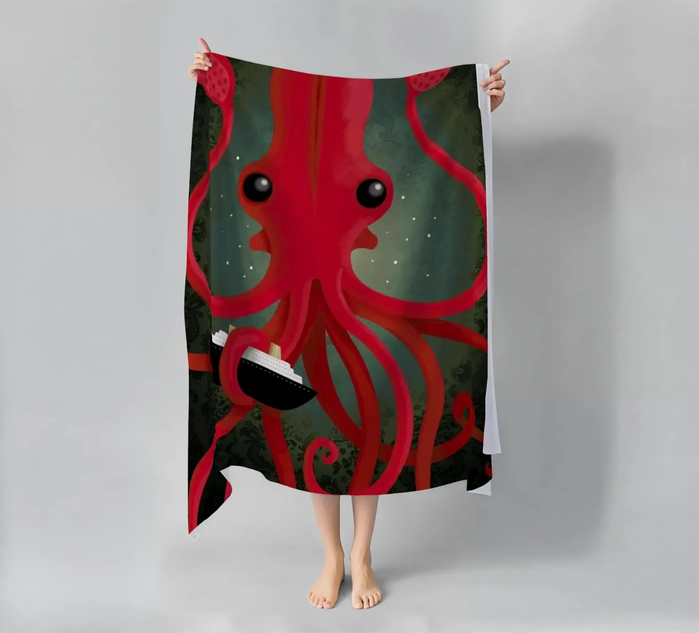 Kraken Attacken serviette de plage de DinoMike