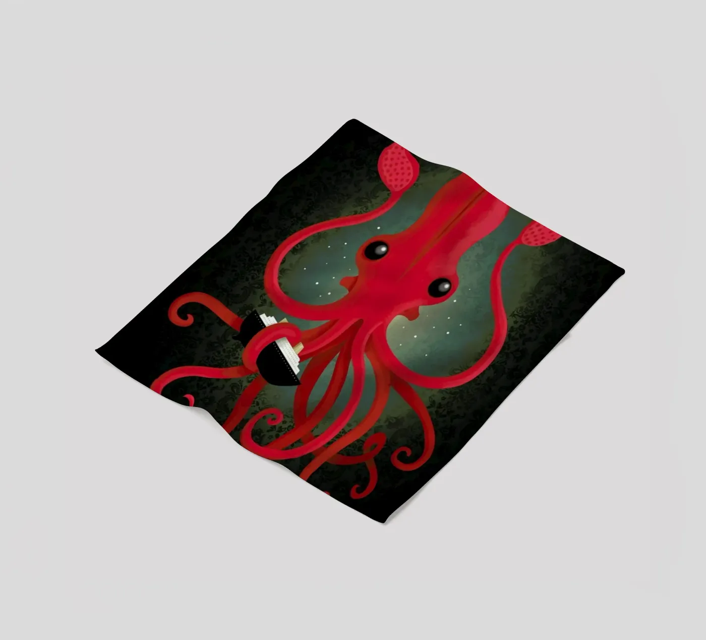 Kraken Attacken Fleecedecke von DinoMike