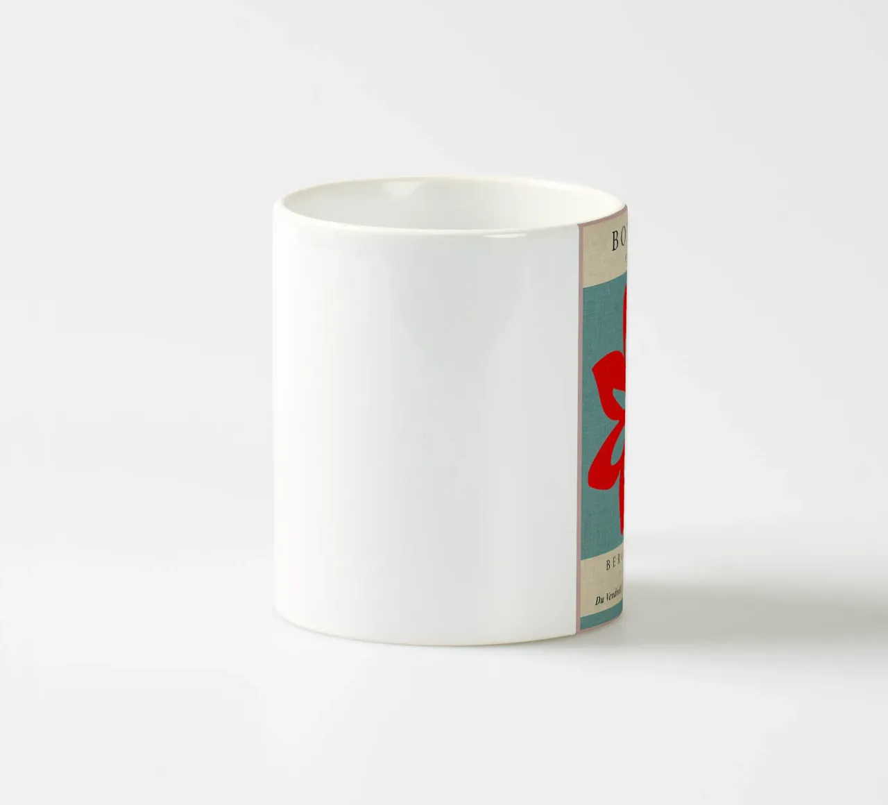 Fiore rosso botanico tazza in ceramica da Amanda Studio