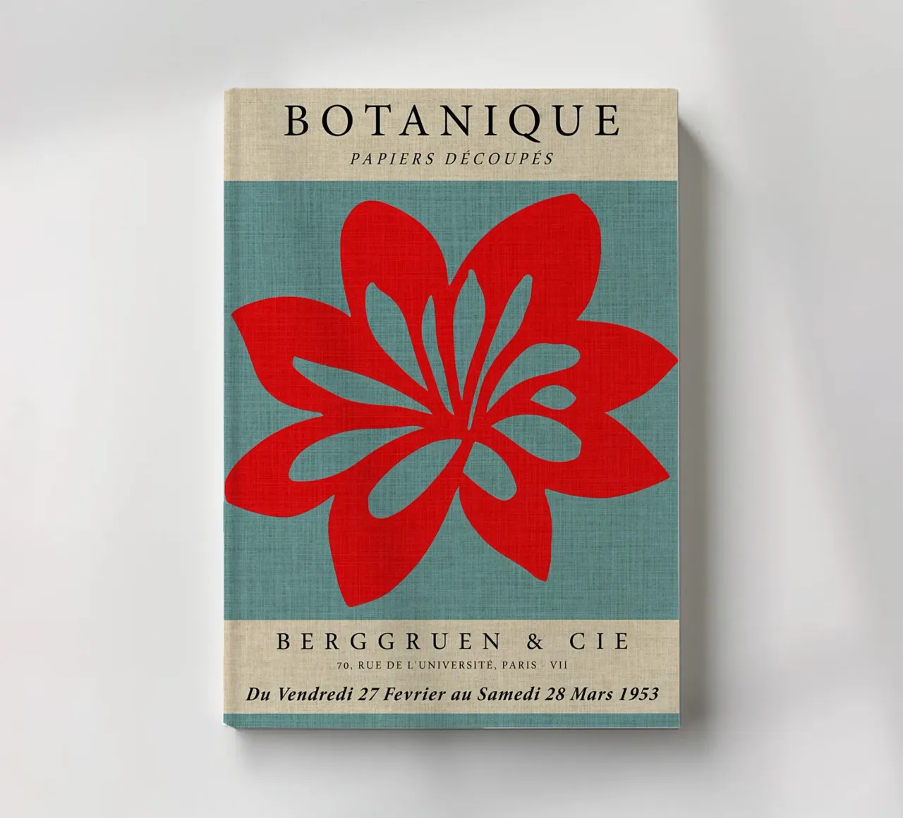 Fiore rosso botanico diario da Amanda Studio