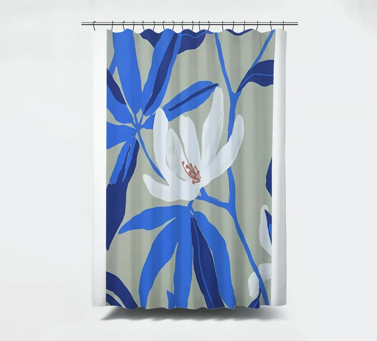 Arte dei fiori bianchi tenda da doccia da Jose