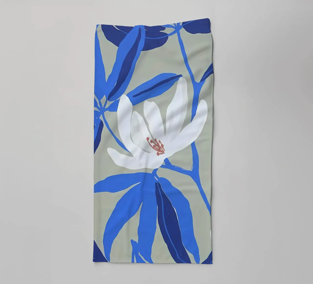 White Flower Art towel by Jose
