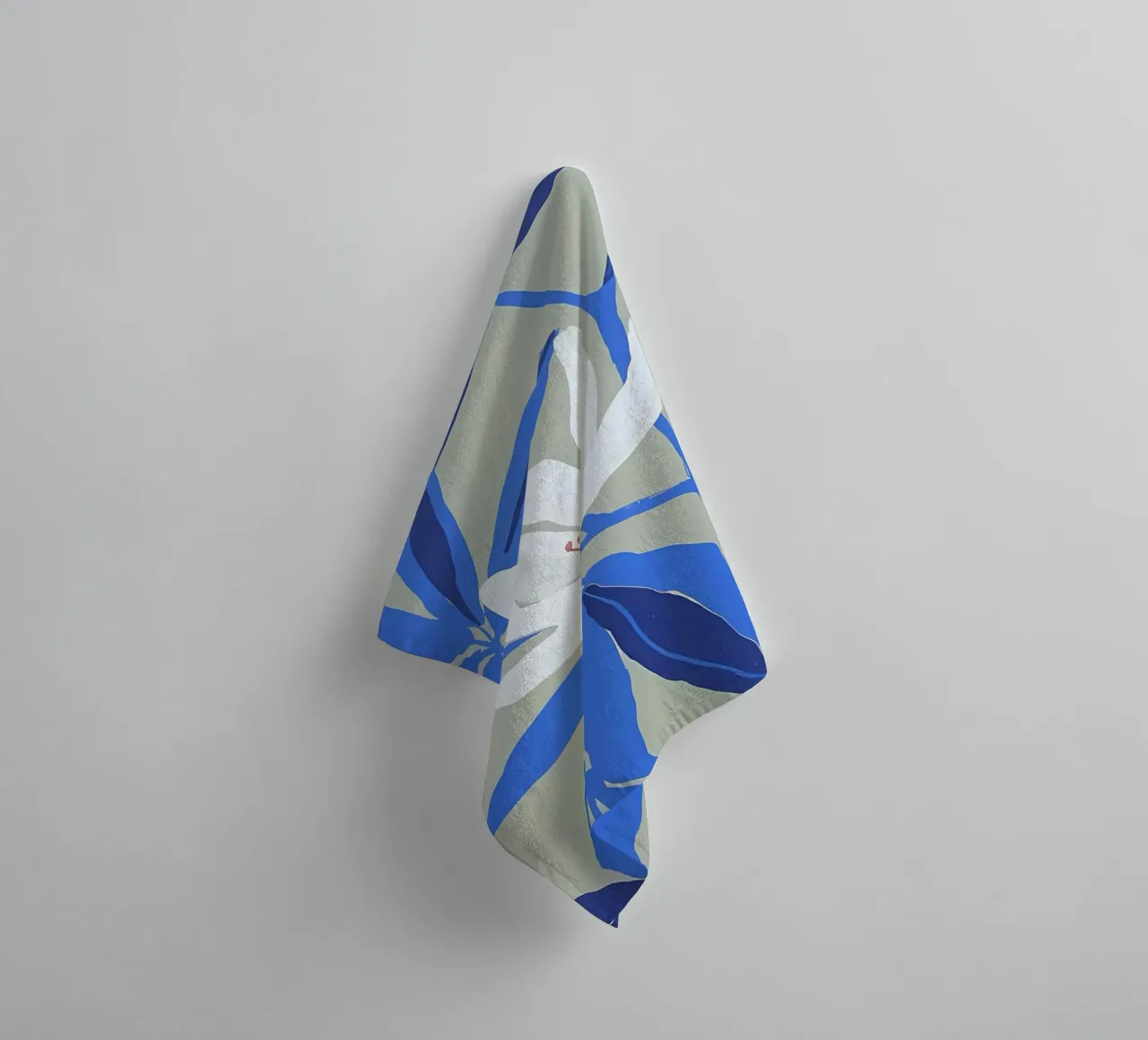 White Flower Art towel by Jose