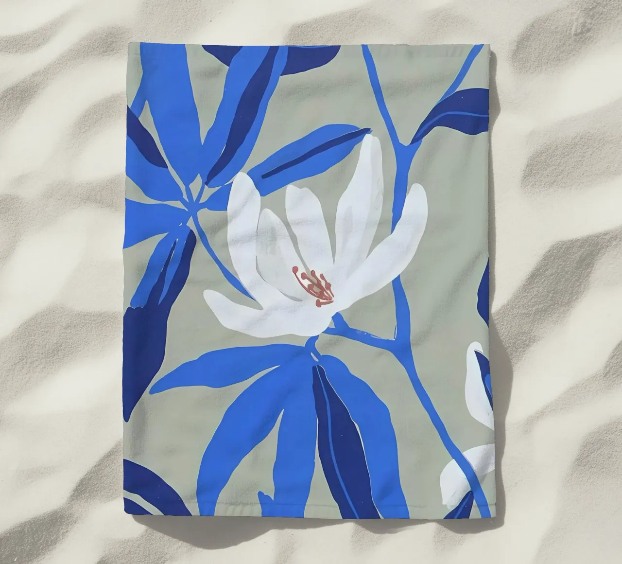 Arte dei fiori bianchi telo mare da Jose