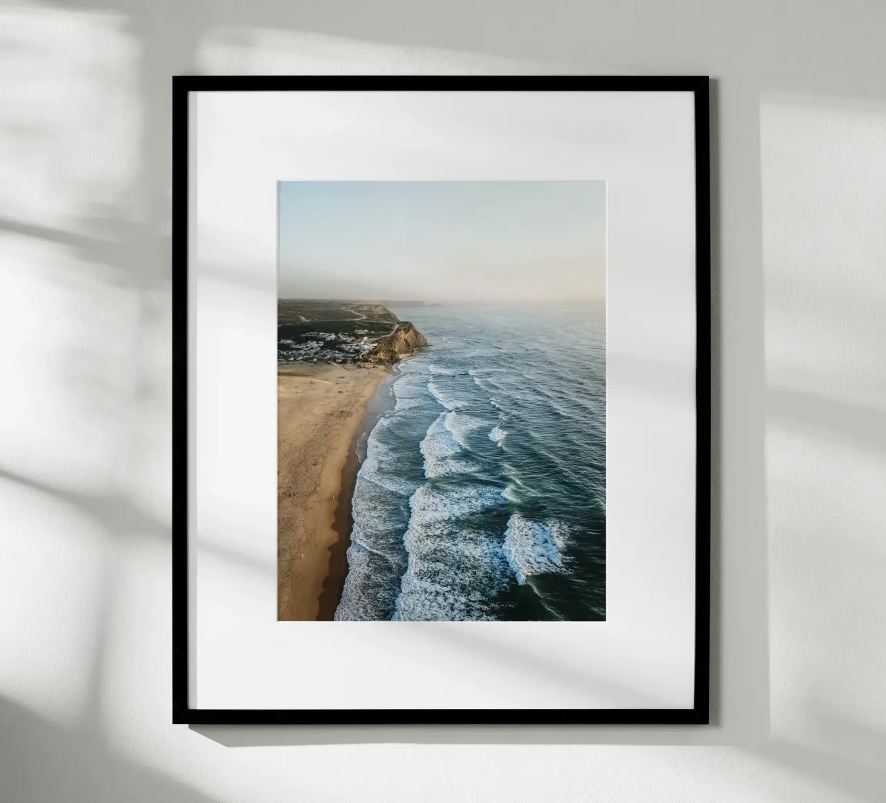 Praia de Monte Clérigo I poster with aluminum frame by Thilo Grøsch