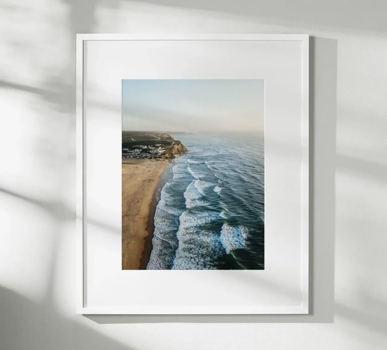 Praia de Monte Clérigo I poster with aluminum frame by Thilo Grøsch