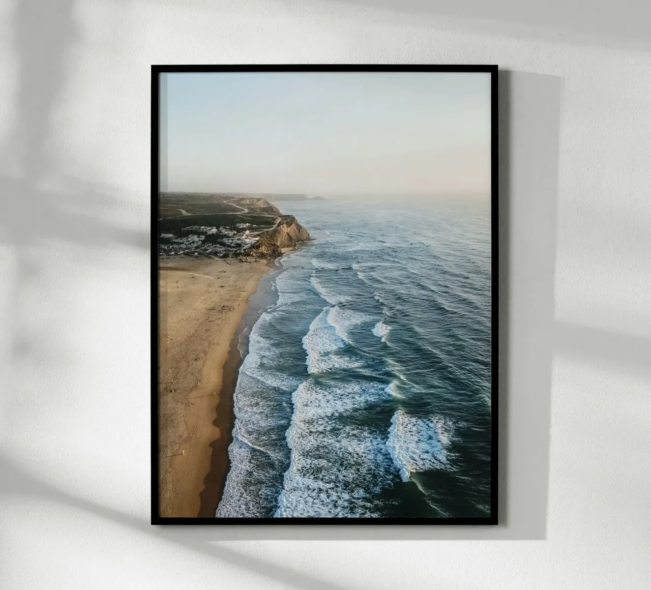 Praia de Monte Clérigo I poster with aluminum frame by Thilo Grøsch