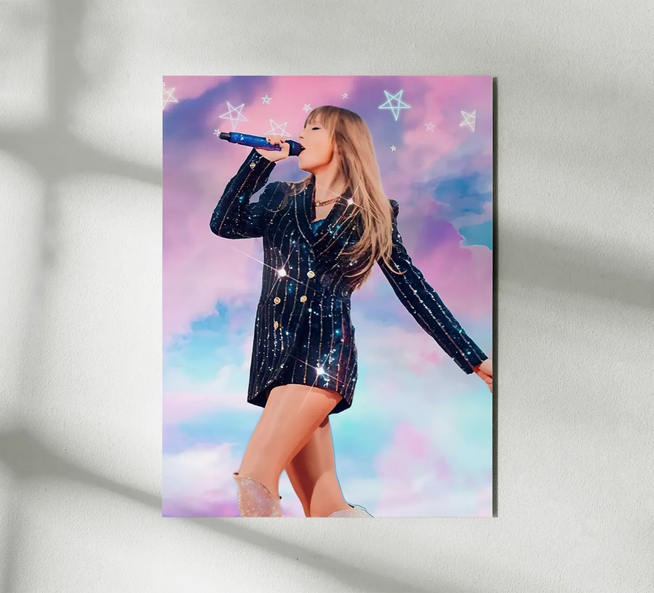Taylor Swift Singing alluminio dibond da Musdadad Shop
