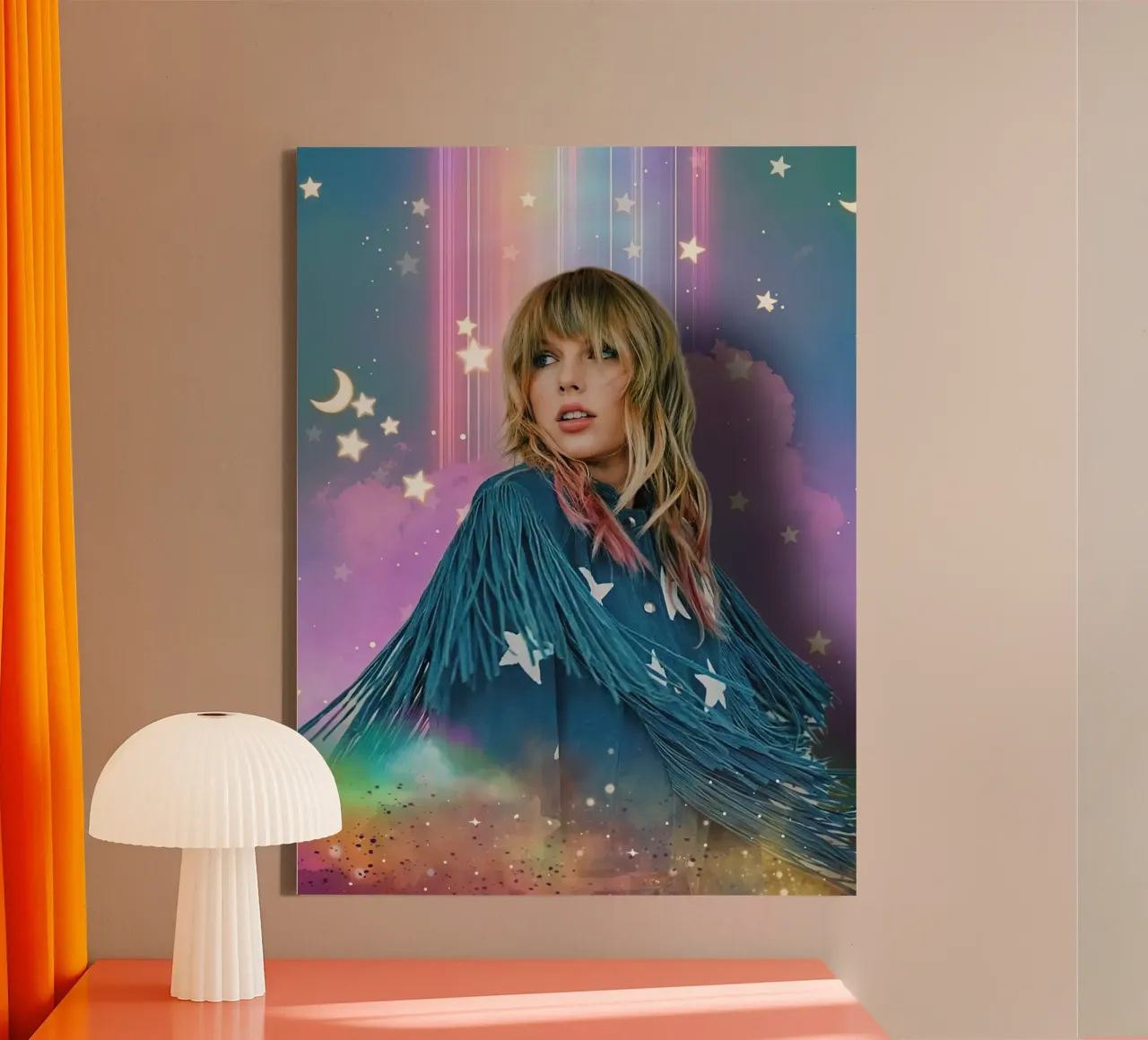 Taylor Swift Singer tela con Cornice a cassetta da Musadad Shop