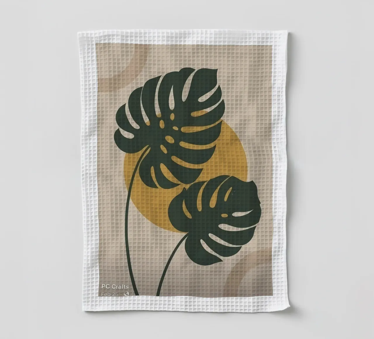 Monstera Deliciosa tea towel by Jose