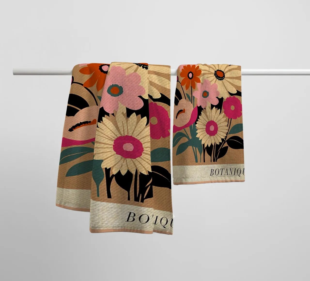 Fiori di fattoria asciugamano da bagno da EbrahimiStudio