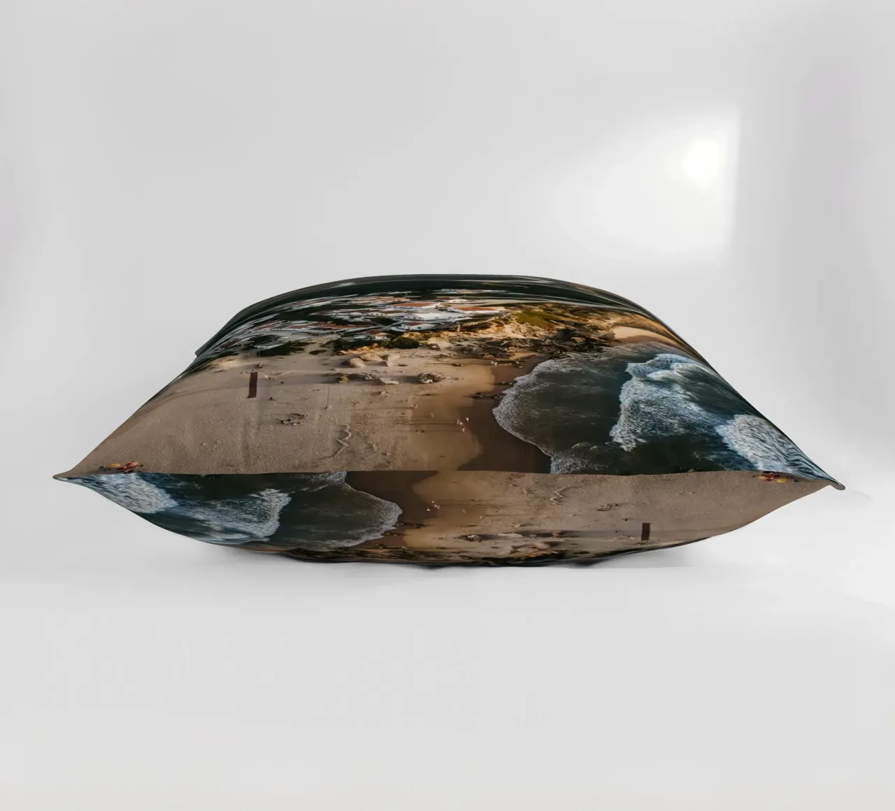 Praia de Monte Clérigo II decorative cushion by Thilo Grøsch