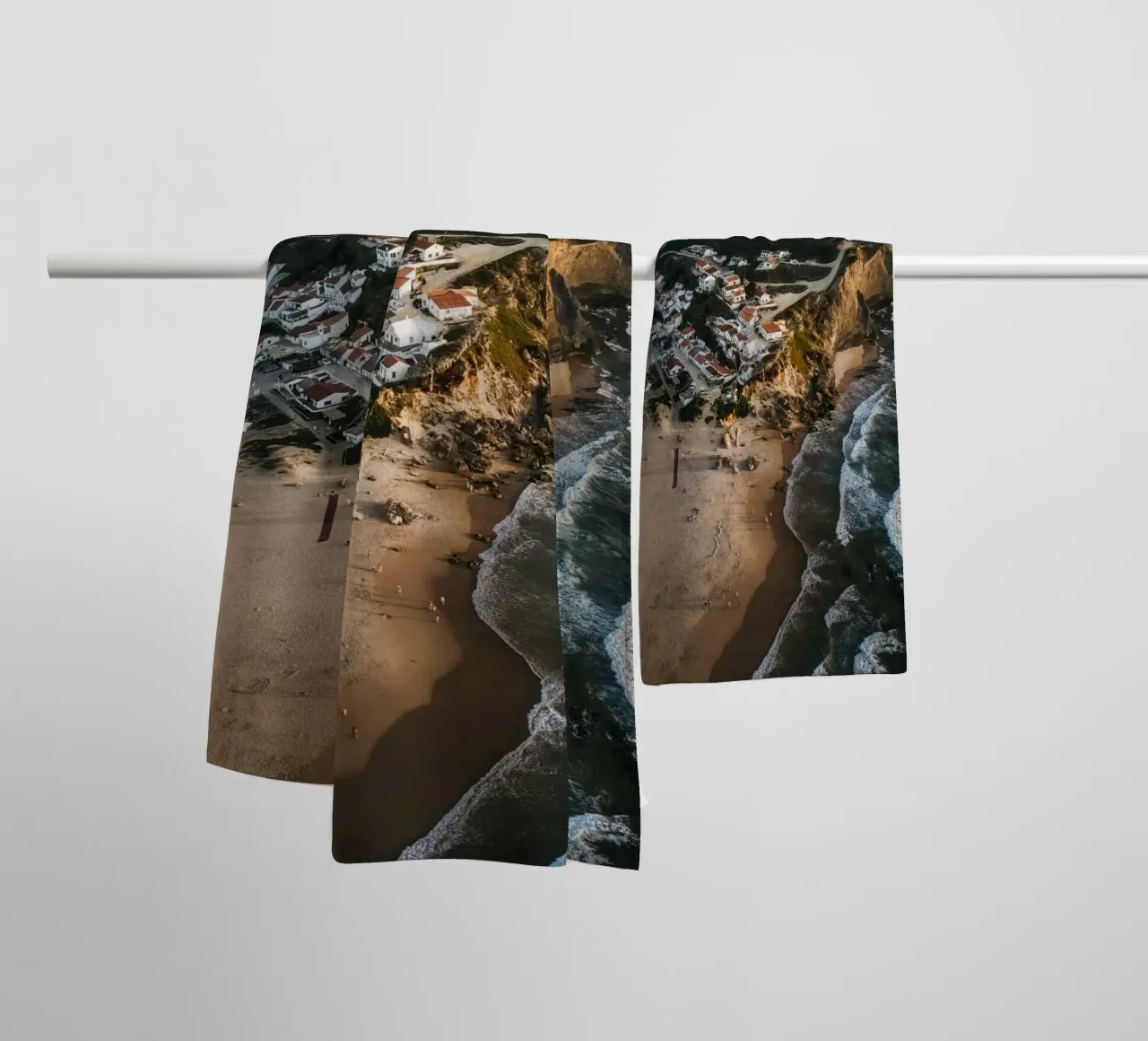 Praia de Monte Clérigo II towel by Thilo Grøsch