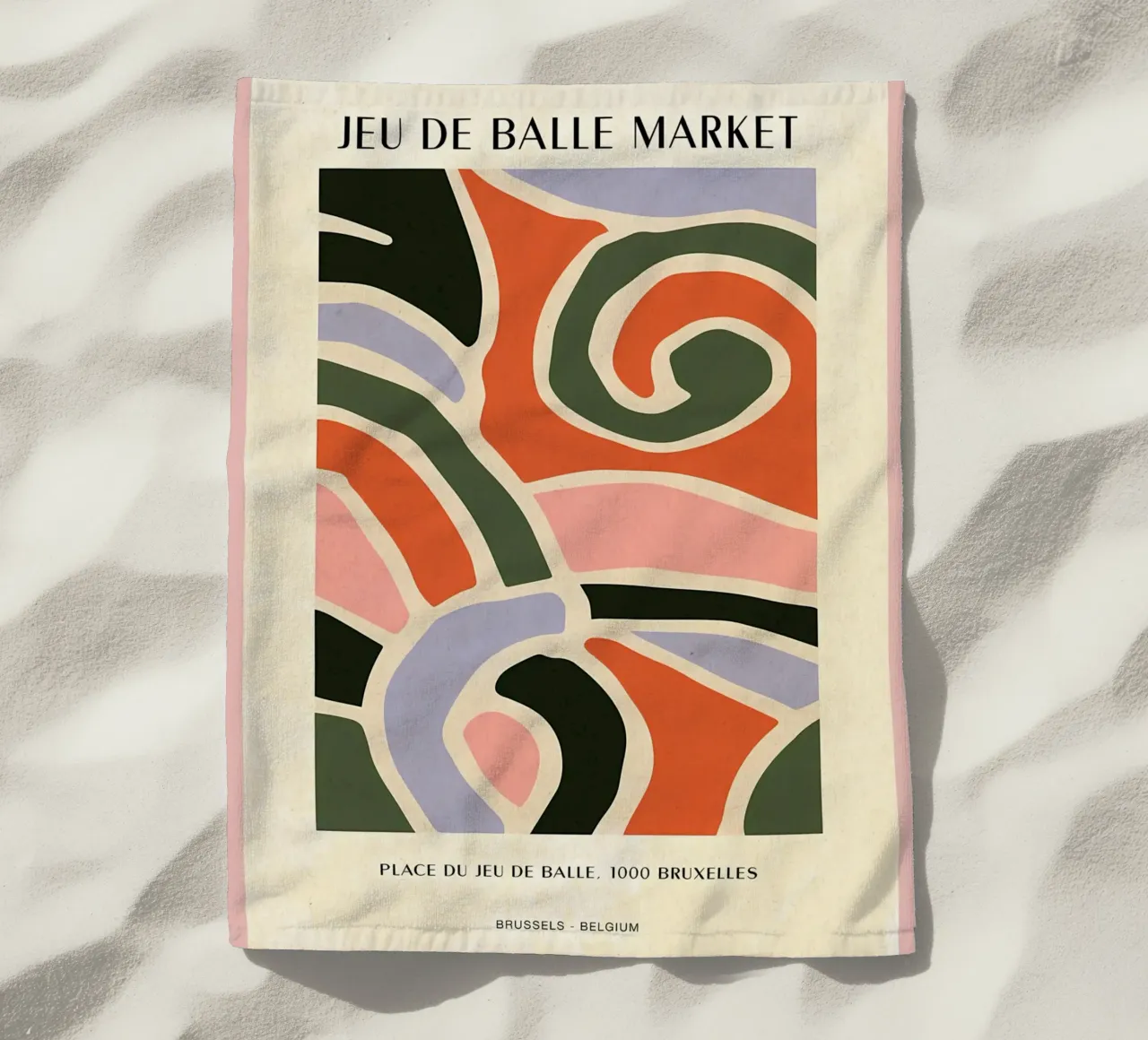 Mercato delle pulci Belgio telo mare da Paul Studio