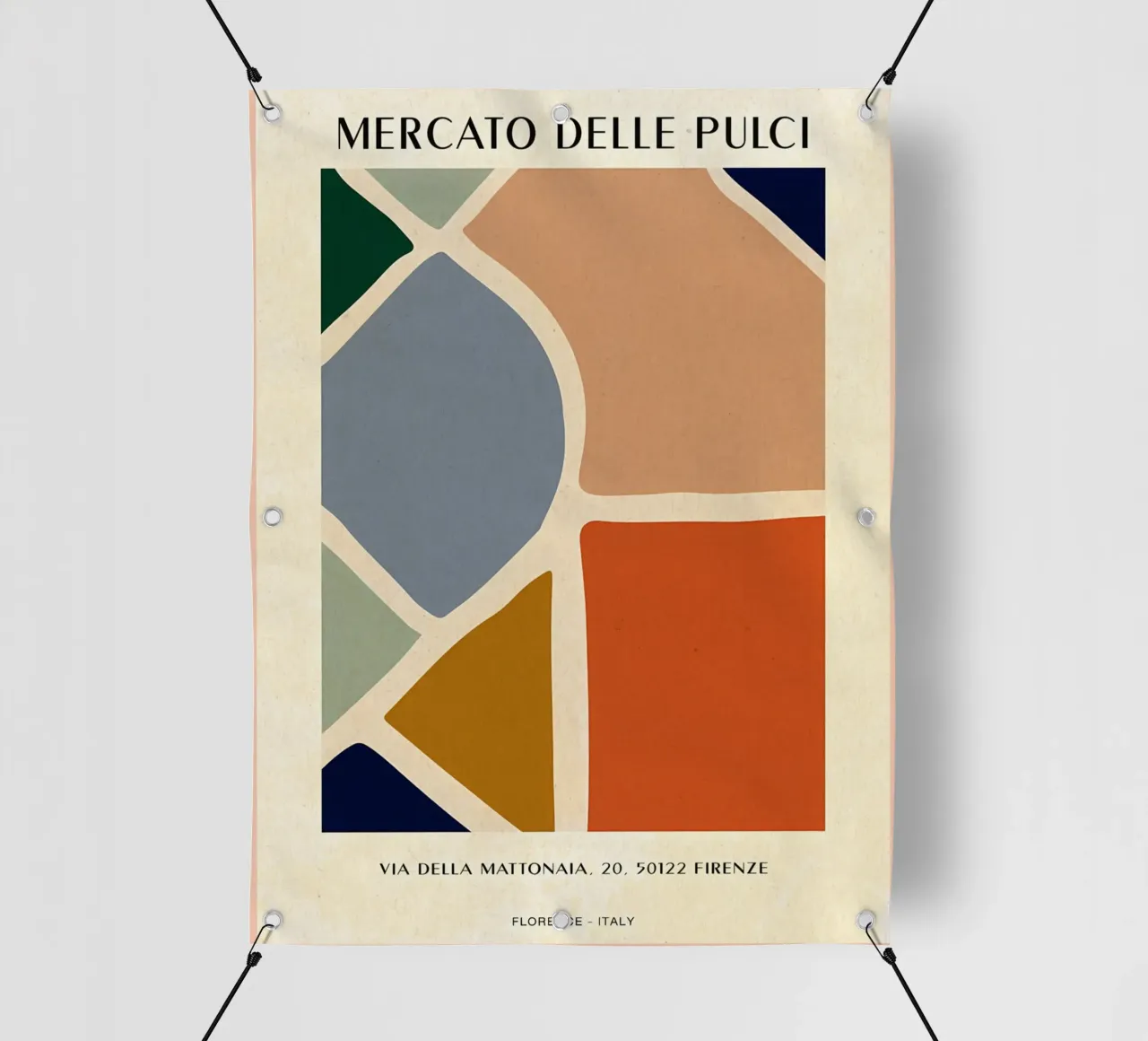 Mercato delle pulci Firenze telo in pvc da Paul Studio