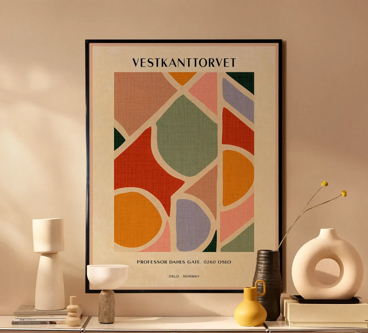 Mercato delle pulci di Oslo carta hahnemühle da Paul Studio