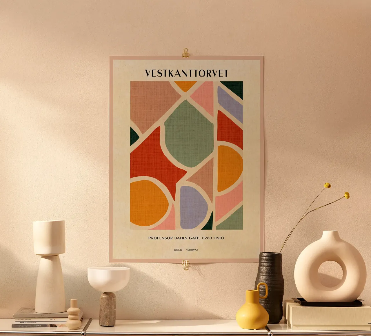 Mercato delle pulci di Oslo carta hahnemühle da Paul Studio