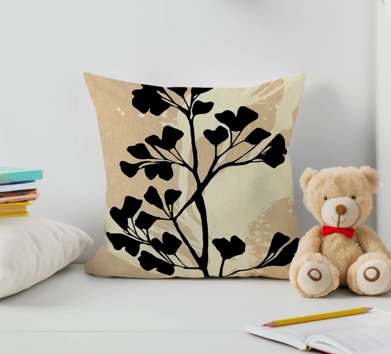 Fleurs du Jardin in beige cuscino da Paul Studio