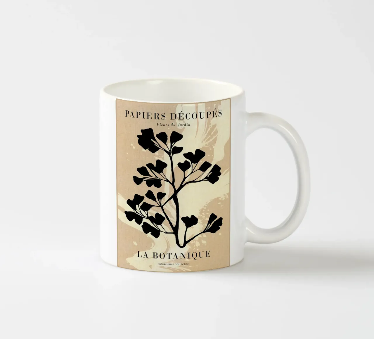 Fleurs du Jardin in beige tazza in ceramica da Paul Studio
