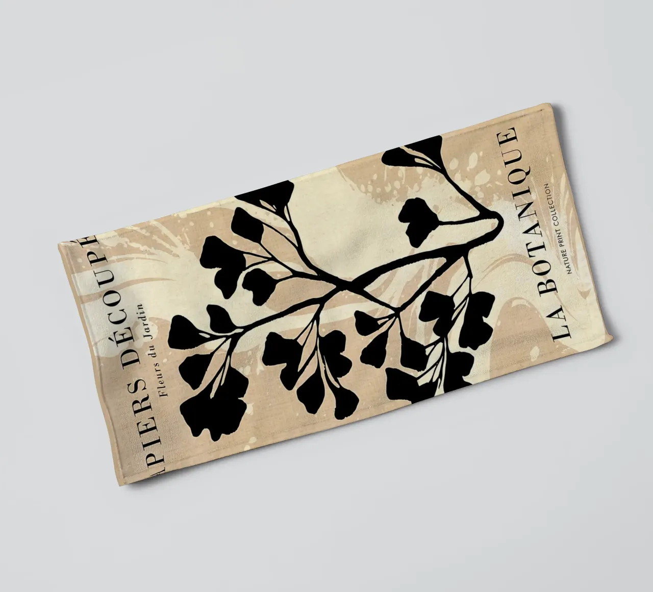 Fleurs du Jardin in beige asciugamano da bagno da Paul Studio
