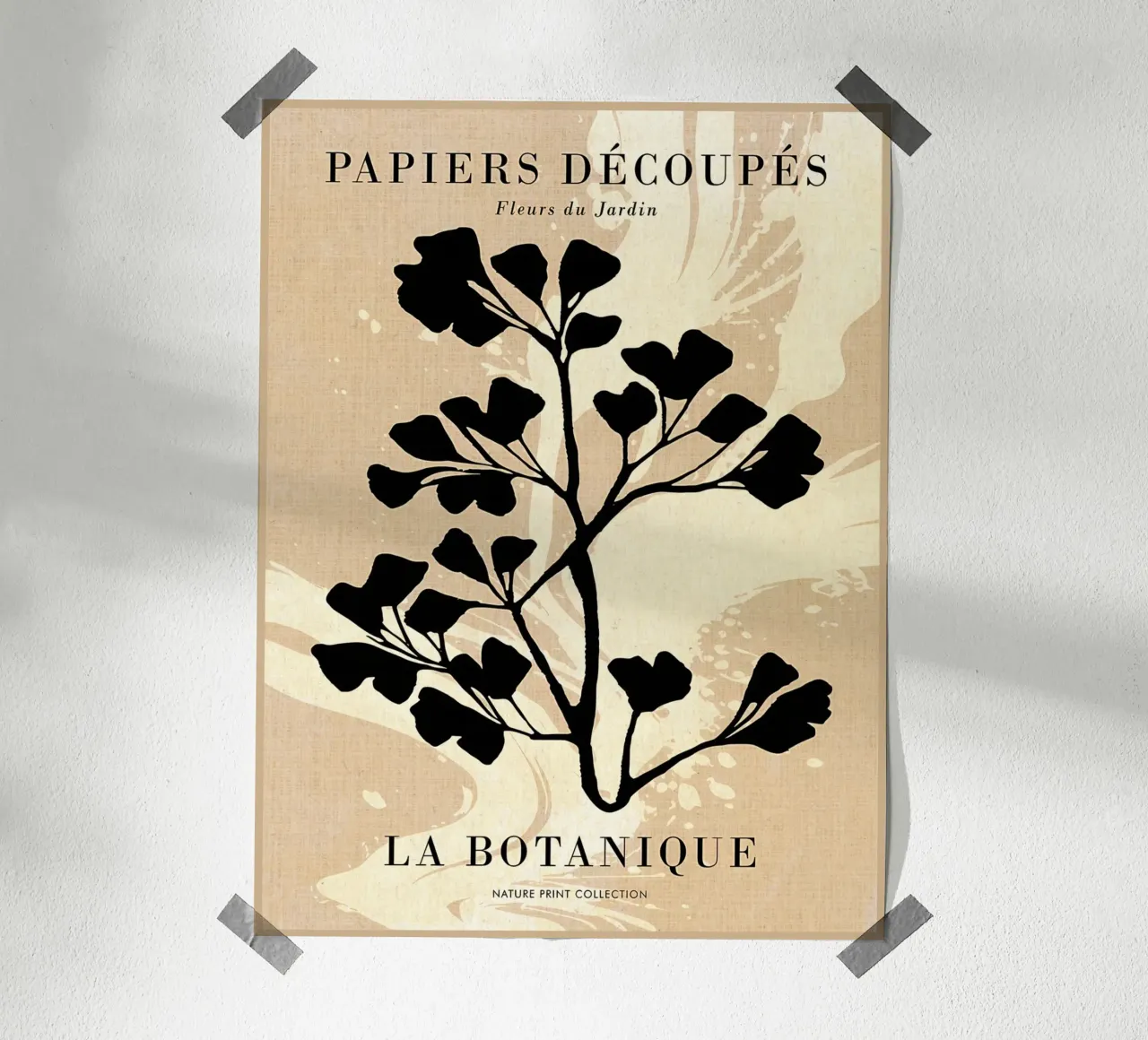 Fleurs du Jardin in beige carta hahnemühle da Paul Studio