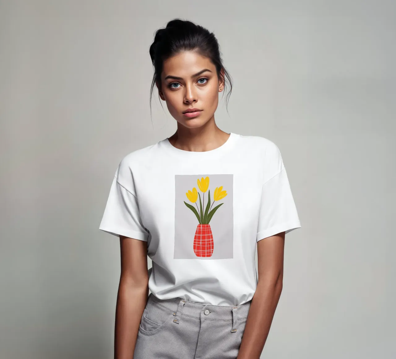 Vaso e fiori rossi t-shirt da Jose