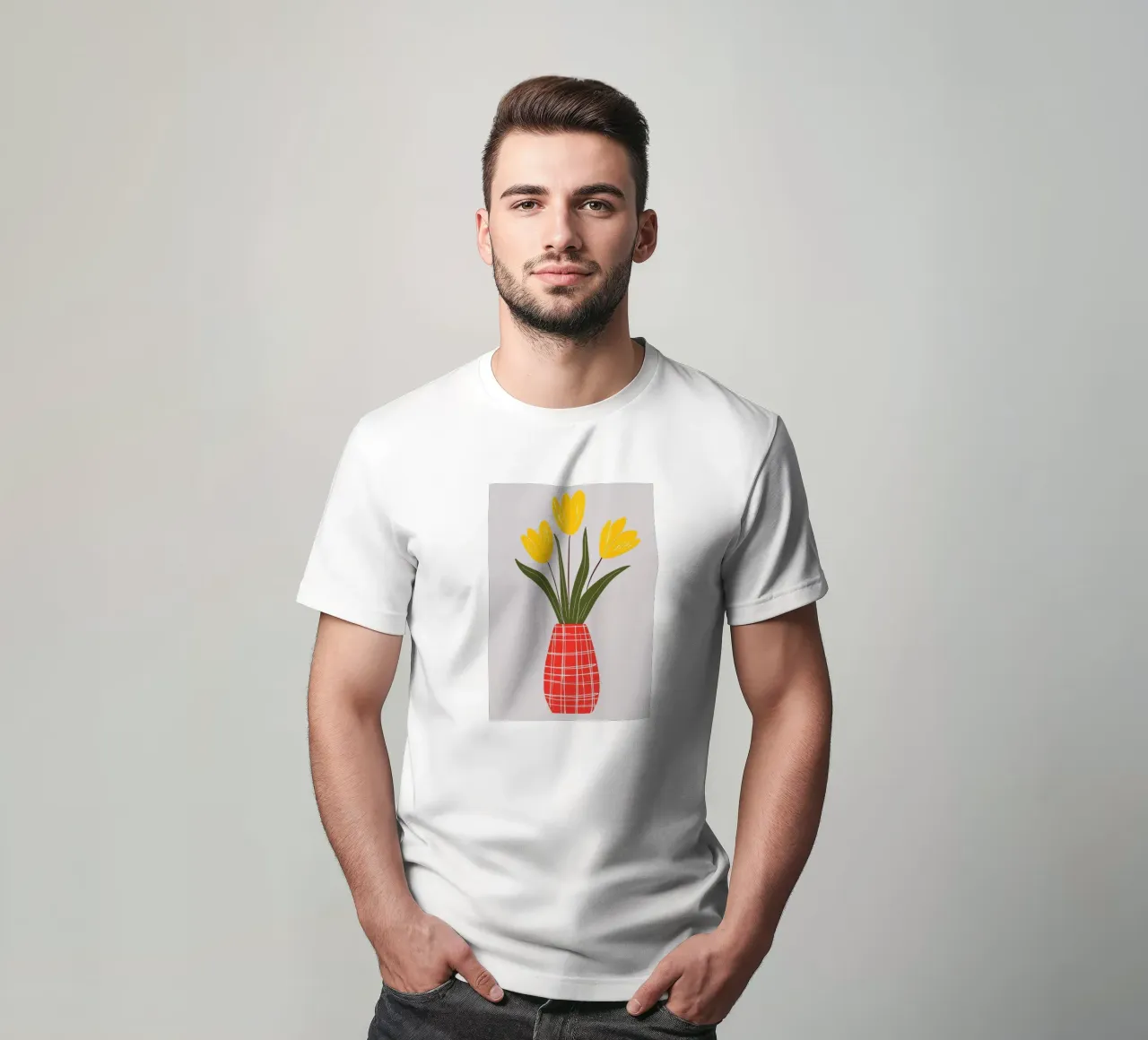 Vaso e fiori rossi t-shirt da Jose
