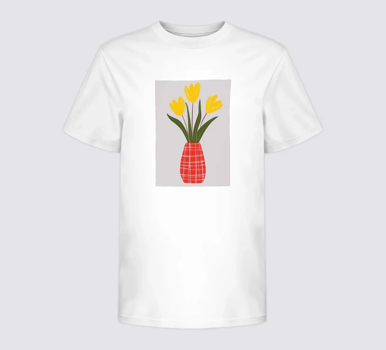 Vase rouge et fleurs t-shirt enfant de Jose