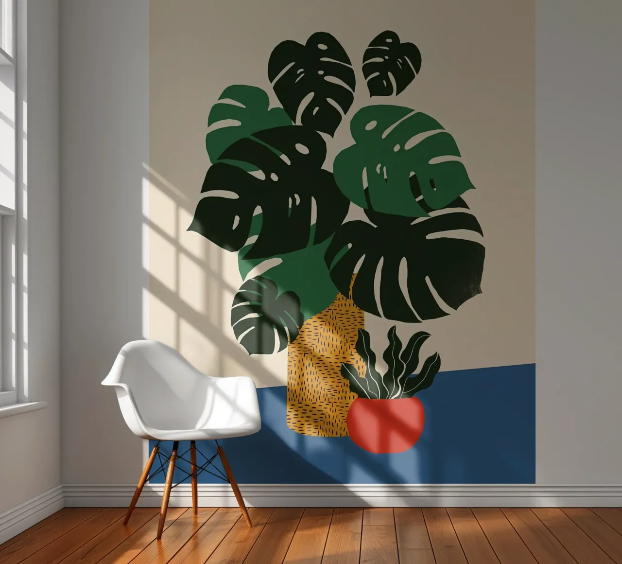 Green Monstera photo wallpaper by Jose