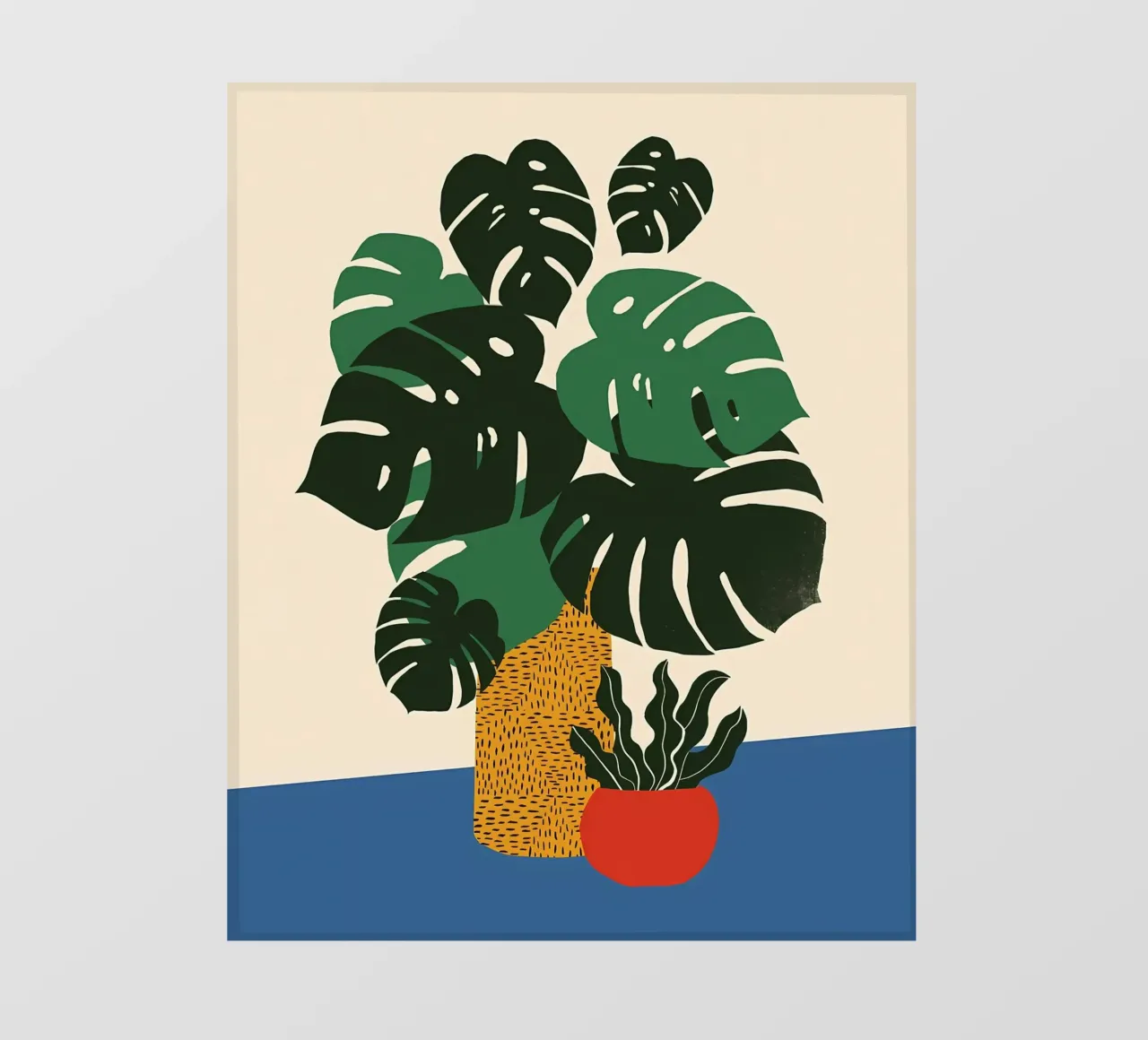 Green Monstera photo wallpaper by Jose