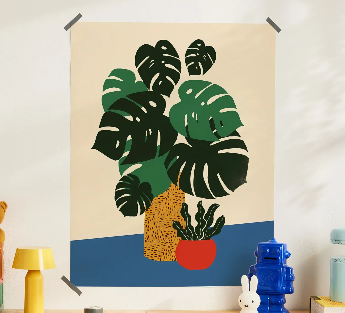 Green Monstera poster by Jose