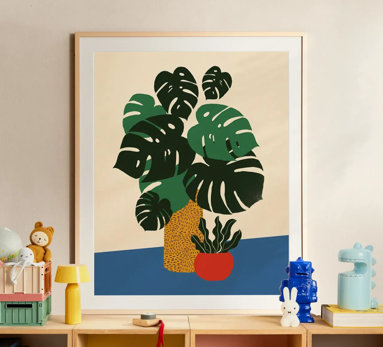 Green Monstera poster by Jose
