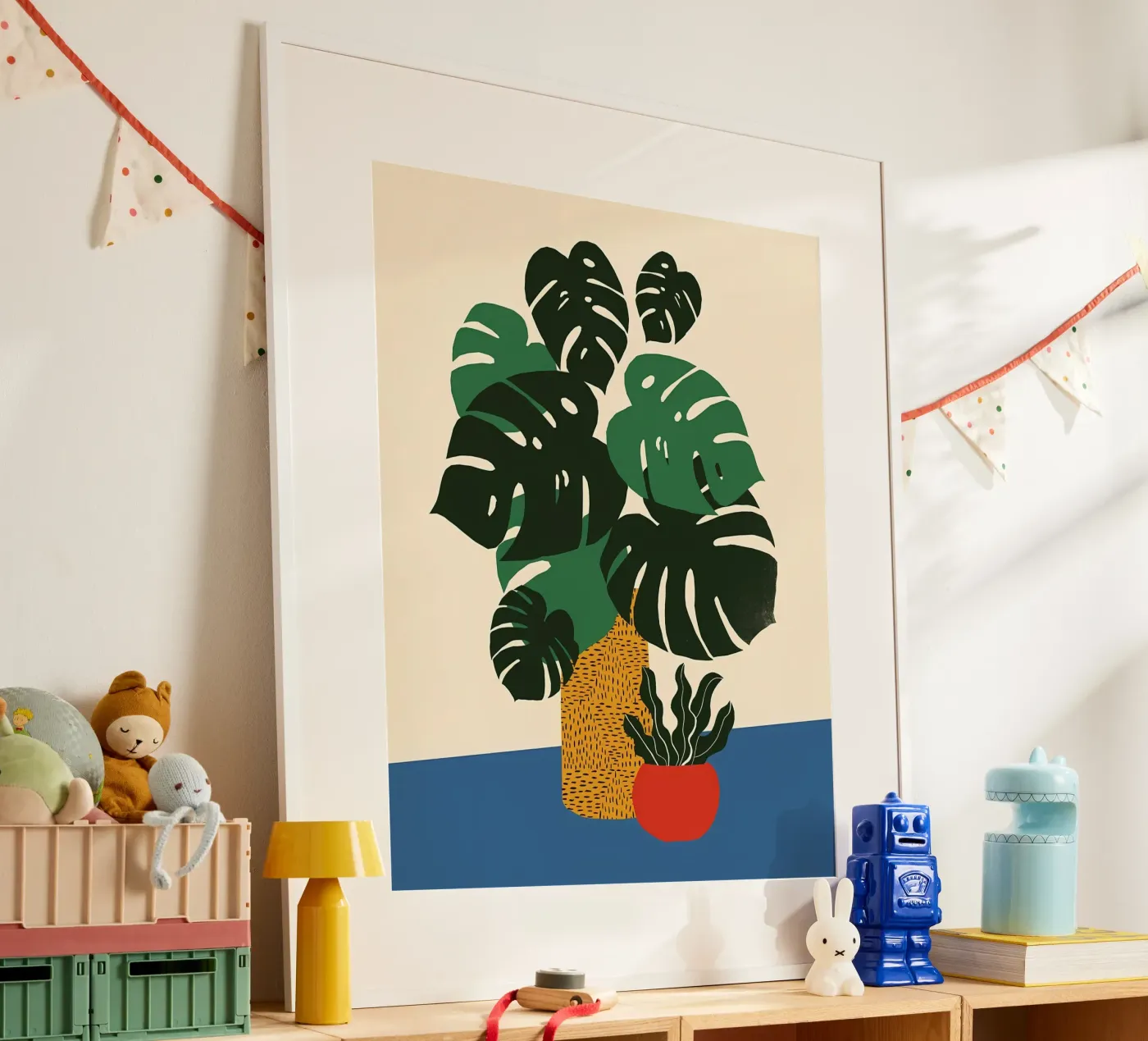 Green Monstera poster by Jose